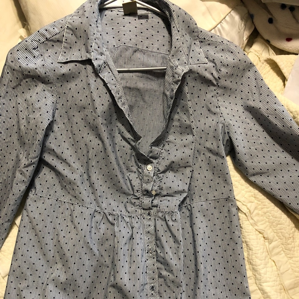 Maternity button down